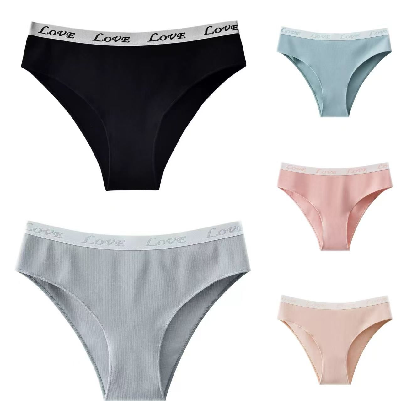 Cotton briefs high cuts - 5 pieces