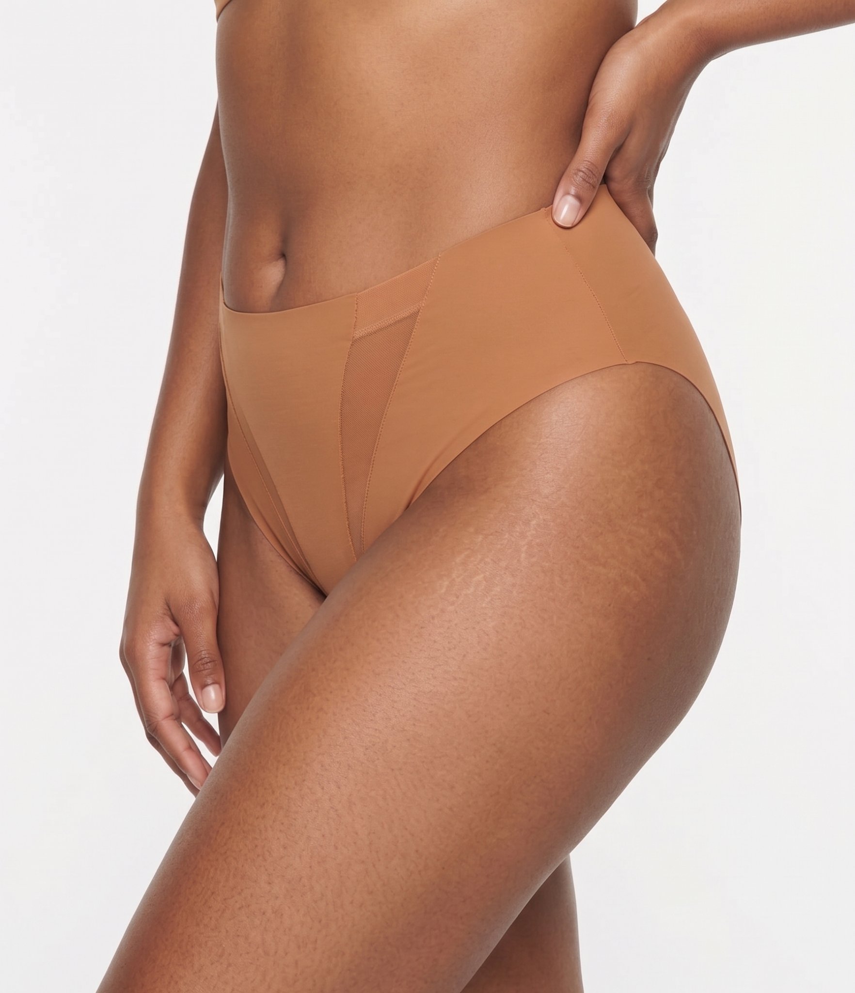 Stitched Cotton Crotch Thong